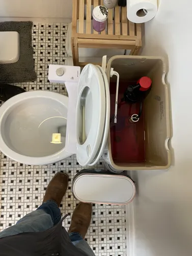 photo at Martinez, CA on Apr 02, 2026: A toilet that keeps running can be frustrating, but we quickly addressed this common issue. We repa
