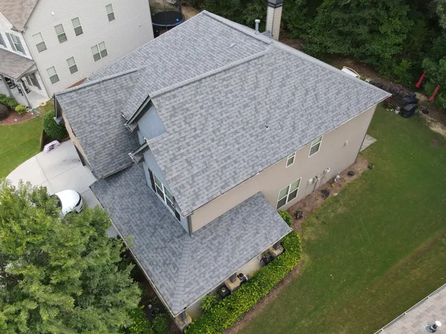 Roofing Repair or Replacement covered insurance deductible. New Roof in Buford, GA.