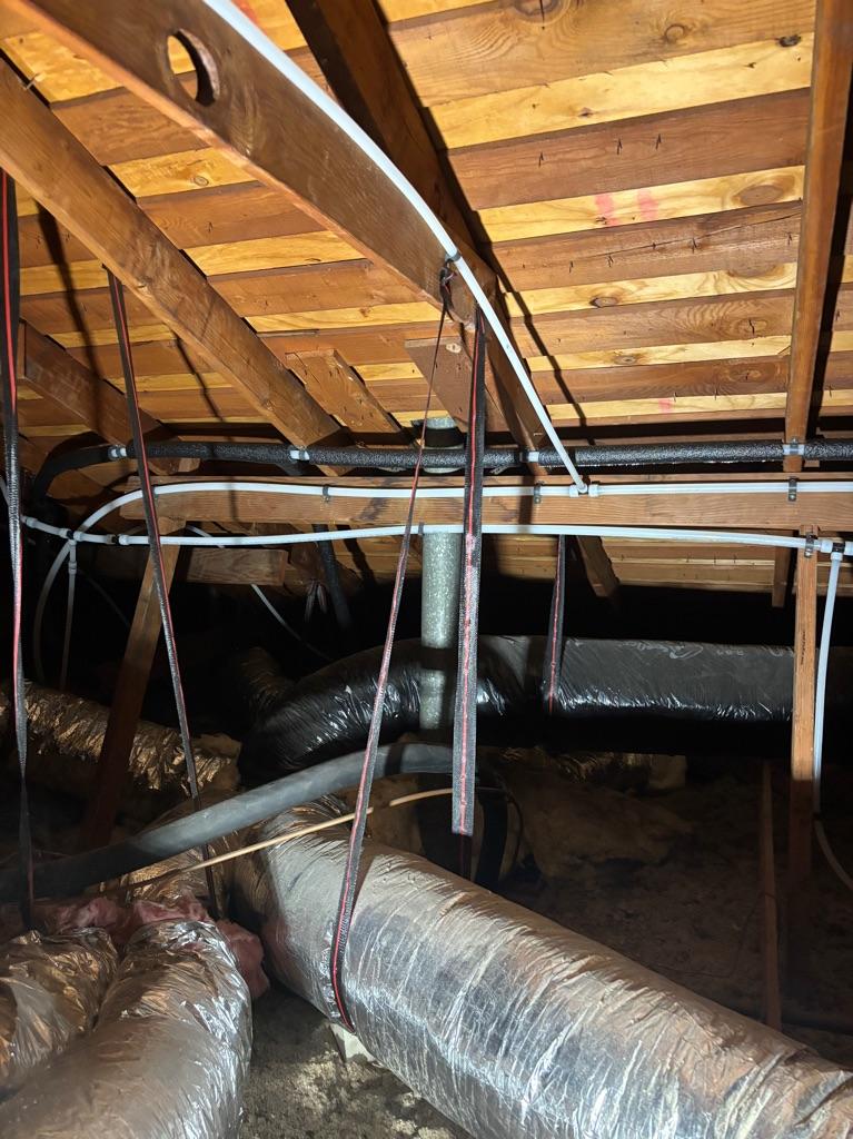 New pressure regulator and main water shut-off installed as part of the same repipe
