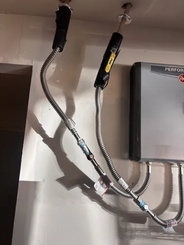 photo at Spring, TX on Oct 31, 2025: A water leak from the supply line required immediate attention, as it triggered an electric tankles