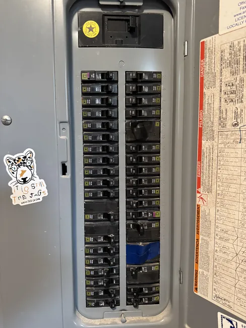 Install dual function breakers to protect two wire system to bring up to code.