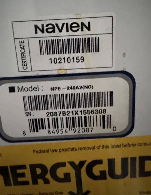 Error codes on a Navien tankless water heater led to the prompt replacement of crucial components, restoring reliable service for Ryan and Jennifer in Santee. Their comfort is our priority.