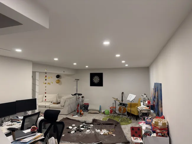 Lighting And Safety Upgrades In Basement