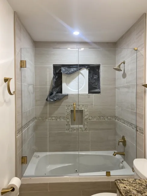 This is a new glass shower door with matching hardware we installed for this customer in Atlanta. Our doors are durable, look great, and will last a lifetime. Call S & B Glass today for your installation estimate!
Our glass experts are passionate about the glass replacement work that we perform for our clients. We offer free estimates and same-day services. With 10+ years of experience and hundreds of happy customers, we install all forms of glass and have earned the reputation of being a trusted & reliable Metro-Atlanta glass company.
S & B Glass & Windows
190 Promenade Parkway,
Fayetteville, GA 30214.
We design, create and install all types of glass products in the Fayetteville, Peachtree City, Newnan and surrounding Metro Atlanta Area.