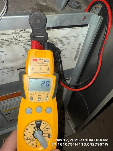 photo at Rockville, UT on Nov 17, 2025: A furnace was experiencing issues with the breaker tripping frequently. We conducted a thorough ins