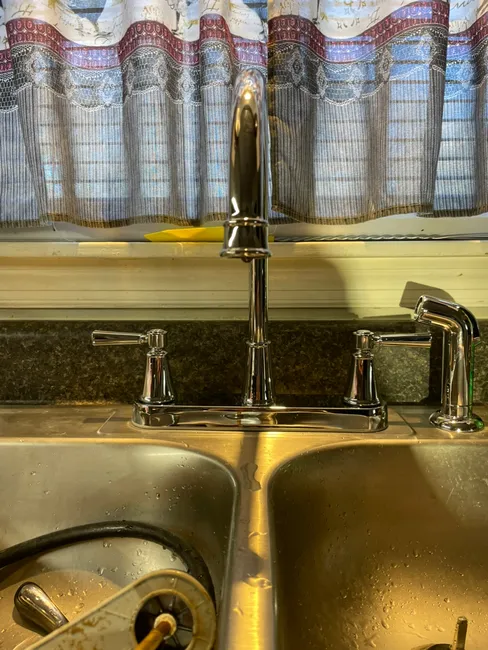 the new kitchen faucet