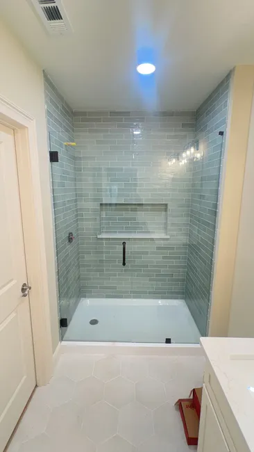 Shower Glass Door Install