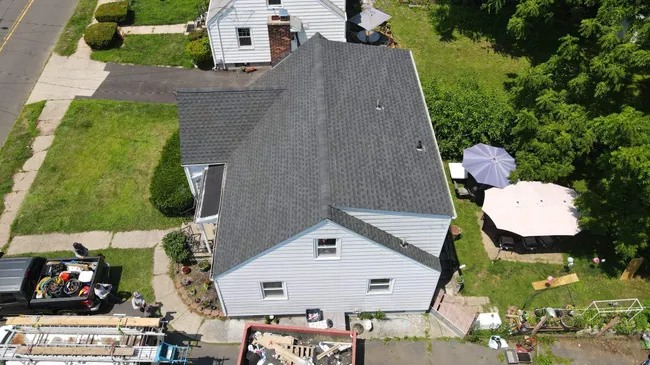 Storm Damage Led To Roof Damage And Interior Water Damage. A New Roof And Interior Repair Was Also Completed
